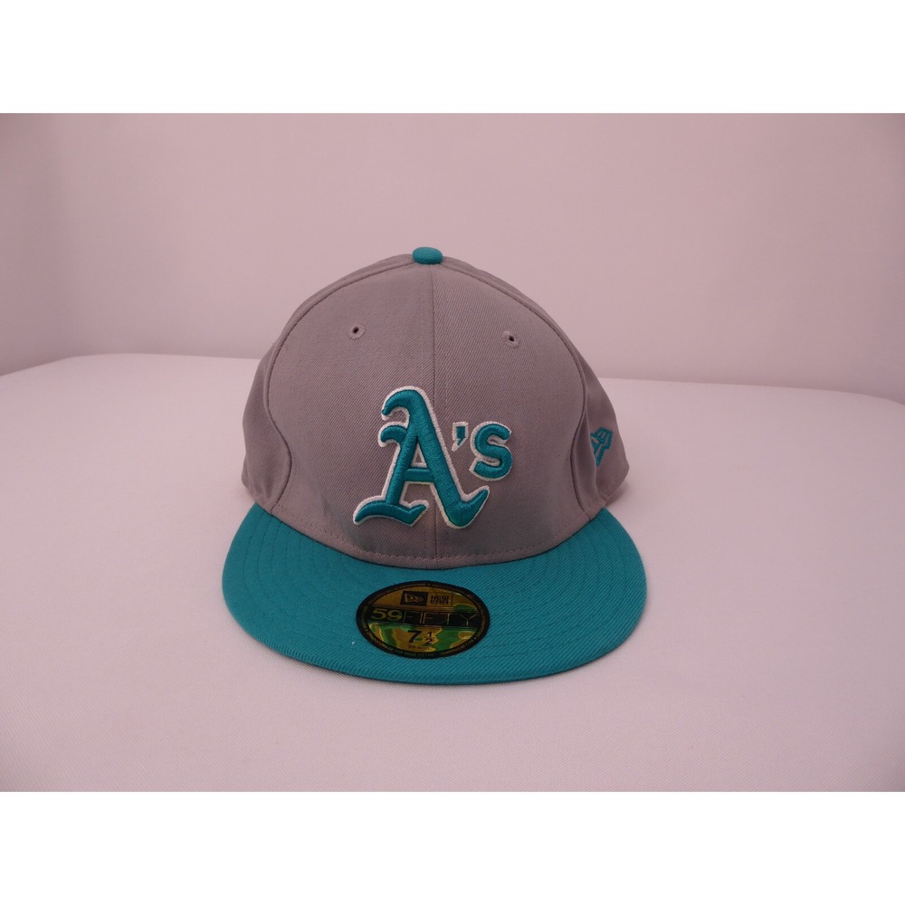 Oakland A's MLB New Era 59Fifty Genuine Merchandise Baseball Hat Cap 7 1/2 59.6c